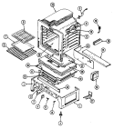 OVEN / BASE Diagram and Parts List for CRGA700AAW  Admiral Range