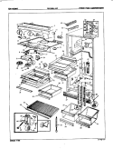 FRESH FOOD COMPARTMENT Diagram and Parts List for RB23HA-3AF 7D30A Magic Chef Refrigerator
