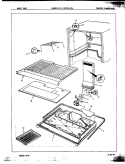 FREEZER COMPARTMENT Diagram and Parts List for RB15FA-2A 7C12A Magic Chef Refrigerator