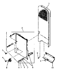 Heater Box Diagram and Parts List for NE4613W43721  Speed Queen Dryer