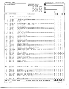Transmission And Related Parts Page 2 Diagram and Parts List for 6205A  Norge Washer
