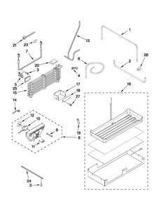 Lower Unit And Tube Parts Diagram and Parts List for JF42NXFXDW01  Jenn-Air Refrigerator