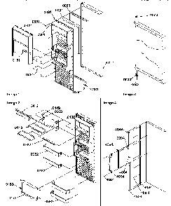 Refrigerator Door Diagram and Parts List for SRD325S5E-P1307201WE  Amana Refrigerator