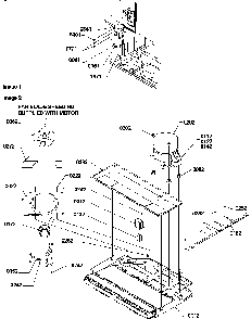 Machine Compartment Diagram and Parts List for TN22AL-P1300703WL  Amana Refrigerator