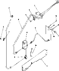Gas Supply Diagram and Parts List for ARG7800E-P1143322NE  Amana Range