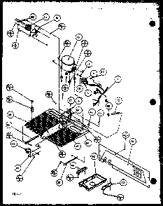 Evaporator Diagram and Parts List for TQ20QBW-P1111604WW  Amana Refrigerator