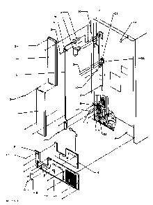 Cabinet Harness Diagram and Parts List for TJ18R3L-P1181712WL  Amana Refrigerator