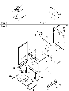 Cabinet Diagram and Parts List for CARTC7500E-P1143467NE  Amana Range