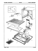 FREEZER COMPARTMENT Diagram and Parts List for NNT156JA 8A27A Maytag Refrigerator
