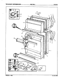 DOORS Diagram and Parts List for NNT156JA 8A27A Maytag Refrigerator