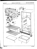 FRESH FOOD COMPARTMENT Diagram and Parts List for RB15FN2AF 7C33A Magic Chef Refrigerator