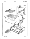 FREEZER COMPARTMENT Diagram and Parts List for NNT196GZ 7A11B Maytag Refrigerator