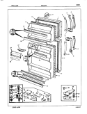DOORS Diagram and Parts List for NNT176GZA 8A34A Maytag Refrigerator