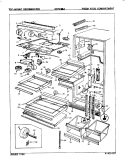 FRESH FOOD COMPARTMENT Diagram and Parts List for NNT239JA 8A39A Maytag Refrigerator