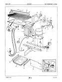 UNIT COMPARTMENT & SYSTEM Diagram and Parts List for BICNT22F9H 5B54A Admiral Refrigerator