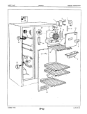 FREEZER COMPARTMENT Diagram and Parts List for BNS22F5H 5L53B Maytag Refrigerator