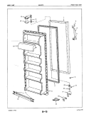 Part Location Diagram of 62391-13-AM Whirlpool PANEL, OUTER DOOR