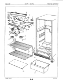 FRESH FOOD COMPARTMENT Diagram and Parts List for ENT15F4A 5D74A Maytag Refrigerator