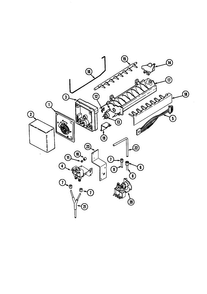 Ice Maker Diagram and Parts List for JCD2289AER  Jenn-Air Refrigerator