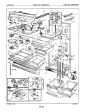 FRESH FOOD COMPARTMENT Diagram and Parts List for RB23FN-3PL 5E80B Admiral Refrigerator