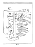 FREEZER COMPARTMENT Diagram and Parts List for NDNS249G 5N66A Maytag Refrigerator