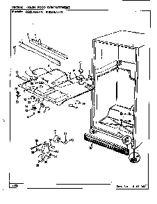 Fresh Food Compartment Diagram and Parts List for RB21KN-4A CG83A Magic Chef Refrigerator