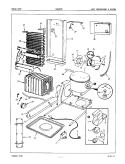 UNIT COMPARTMENT & SYSTEM Diagram and Parts List for NNS227GH 5N62A Maytag Refrigerator