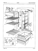 FRESH FOOD COMPARTMENT Diagram and Parts List for NNS227GH 5N62A Maytag Refrigerator
