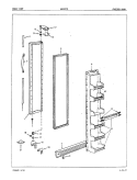 FREEZER DOOR Diagram and Parts List for NNS227GA 5N62A Maytag Refrigerator