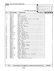 Ice And Water Dispenser Page 2 Diagram and Parts List for 20022-0A  Admiral Refrigerator