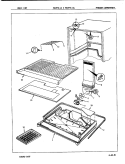 FREEZER COMPARTMENT Diagram and Parts List for RB19FA-1A 7C17A Magic Chef Refrigerator