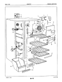 FREEZER COMPARTMENT Diagram and Parts List for NEDNS249FA 5M51B Crosley Refrigerator