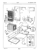 UNIT COMPARTMENT & SYSTEM Diagram and Parts List for NNS207FA 5M52B Crosley Refrigerator