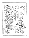 FRESH FOOD COMPARTMENT Diagram and Parts List for RB21FA-3A 7C30A Magic Chef Refrigerator