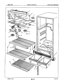 FRESH FOOD COMPARTMENT Diagram and Parts List for ENT17F4A 5D72A Maytag Refrigerator