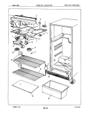 FRESH FOOD COMPARTMENT Diagram and Parts List for RB15EN2AF 5E30A Magic Chef Refrigerator