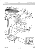 UNIT COMPARTMENT & SYSTEM Diagram and Parts List for PNT22F9A 5B62A Admiral Refrigerator