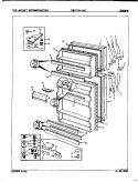 DOORS Diagram and Parts List for RB17FA1AF 7D66A Magic Chef Refrigerator