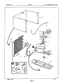 UNIT COMPARTMENT & SYSTEM Diagram and Parts List for WCSH7 87S001 Admiral Wine and Beverage Cooler