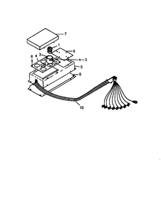 Fuse Box Assembly Diagram and Parts List for CC13W P1155203S Amana Range