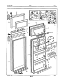 Part Location Diagram of RW2003-1 Maytag OUTER PANEL Assembly