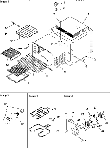 Cavity Diagram and Parts List for ZRHSC8750E-P1130655NE  Amana Range