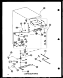 COMPRESSOR PARTS Diagram and Parts List for BC20K P602351W Amana Refrigerator