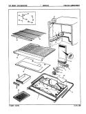 FREEZER COMPARTMENT Diagram and Parts List for NNT219JH 8A32A Maytag Refrigerator