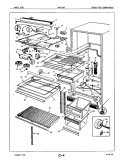 FRESH FOOD COMPARTMENT Diagram and Parts List for NNT198GA 5E65A Maytag Refrigerator