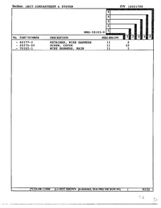 Unit Compartment And System Page 3 Diagram and Parts List for 18103-0  Admiral Refrigerator