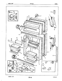 Part Location Diagram of 65003-6-AM Whirlpool COVER, TOP HINGE