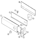 CONTROL PANEL Diagram and Parts List for CDE22B6M  Crosley Dryer