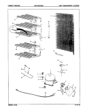 UNIT COMPARTMENT & SYSTEM Diagram and Parts List for UCP210BCLWH  Maytag Freezer
