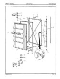 FREEZER DOOR Diagram and Parts List for UCP210BCLWH  Maytag Freezer
